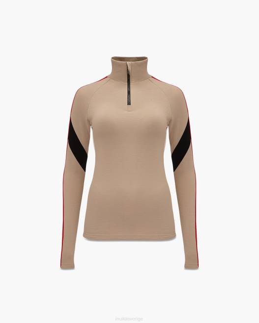 INUIKII x WN kvinnor blixtlås F4NR282 kläder sand