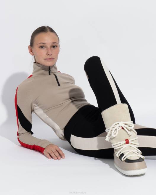 INUIKII x WN kvinnor blixtlås F4NR282 kläder sand