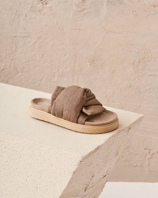 INUIKII kvinnor knut lino F4NR78 Skodon taupe