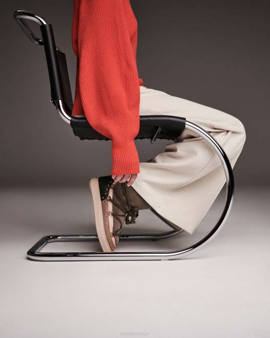 INUIKII kvinnor lockig rock F4NR164 Skodon oliv