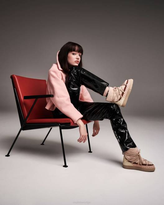 INUIKII kvinnor lockig rock F4NR170 Skodon sand