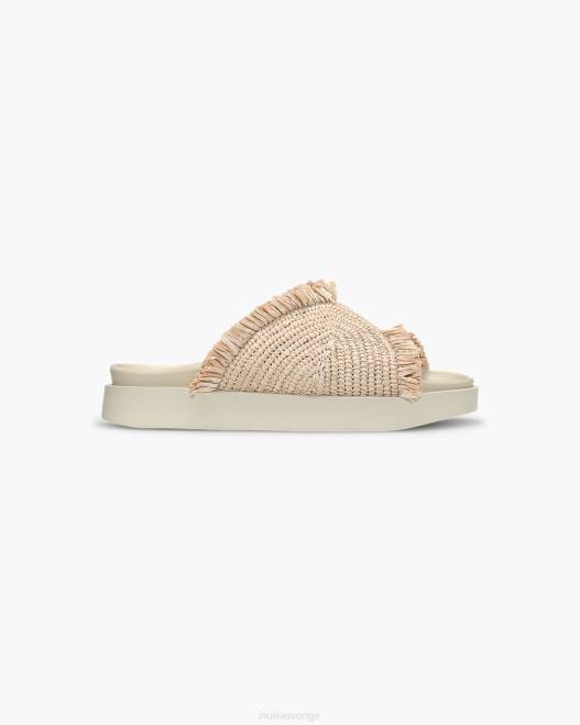 INUIKII kvinnor raffia måne F4NR82 Skodon beige