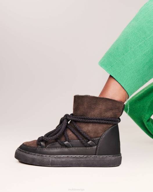 INUIKII kvinnor klassiska sneaker F4NR144 Skodon mörkgrå