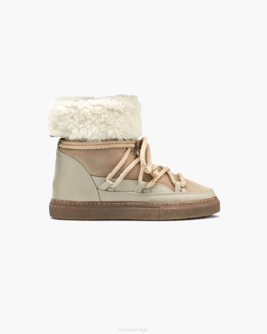 INUIKII kvinnor klassiska sneaker high F4NR134 Skodon beige
