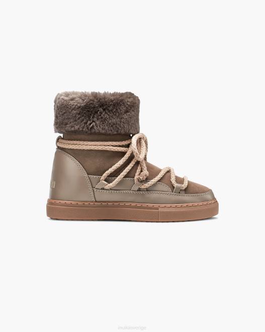 INUIKII kvinnor klassiska sneaker high F4NR135 Skodon taupe