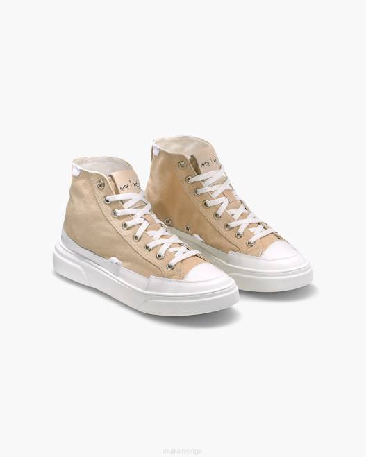 INUIKII män canvas lex hög F4NR328 Skodon beige