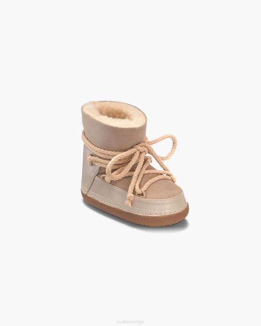 INUIKII barn klassisk stövel F4NR380 Skodon beige