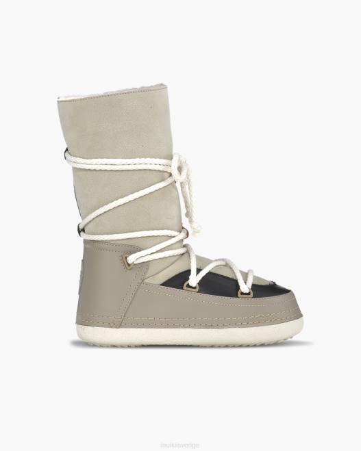 INUIKII kvinnor den wenorska stöveln F4NR283 Skodon beige