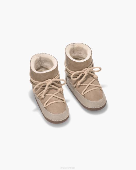 INUIKII kvinnor klassisk stövel F4NR119 Skodon beige
