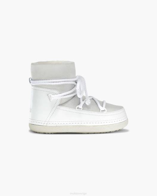 INUIKII kvinnor klassisk stövel F4NR124 Skodon vit