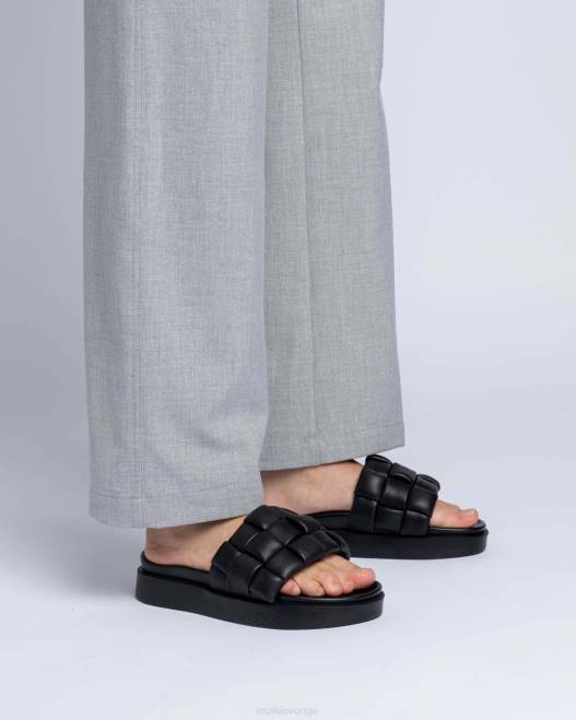 INUIKII kvinnor flätad vegan F4NR96 Skodon svart