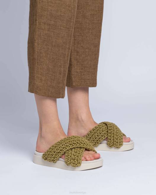 INUIKII kvinnor vävd F4NR20 Skodon kaki