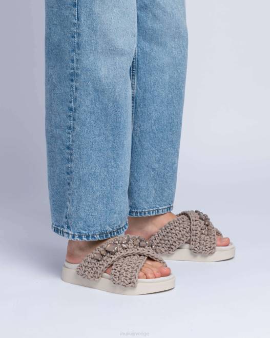 INUIKII kvinnor vävda stenar F4NR7 Skodon taupe