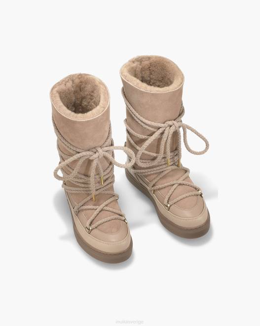 INUIKII kvinnor klassisk högsnörad F4NR128 Skodon biskvi