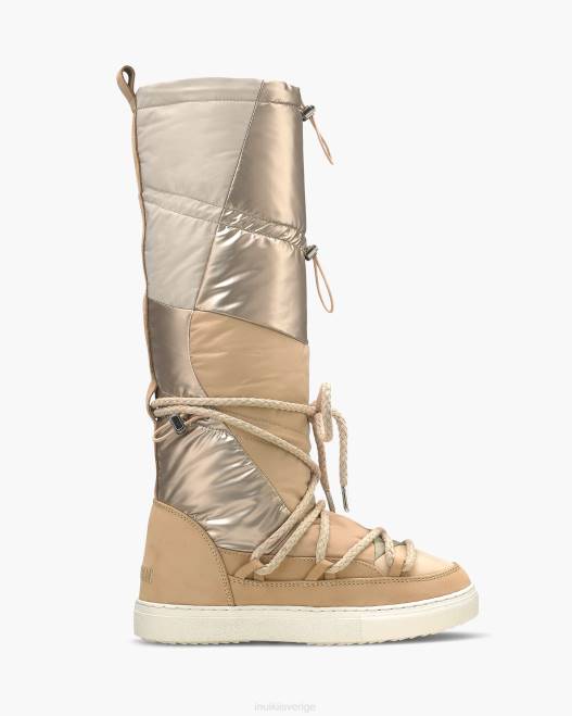 INUIKII kvinnor puffer hög F4NR236 Skodon sand