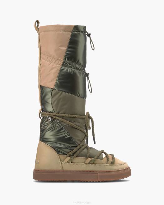 INUIKII kvinnor puffer hög F4NR237 Skodon grön