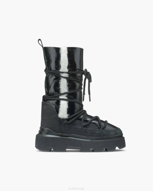 INUIKII kvinnor uthållighet mysigt låg F4NR179 Skodon svart