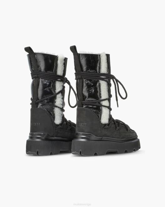 INUIKII kvinnor uthållighet mysigt låg F4NR179 Skodon svart