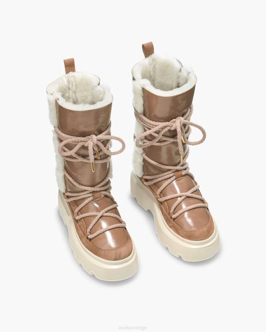 INUIKII kvinnor uthållighet mysigt låg F4NR181 Skodon brun