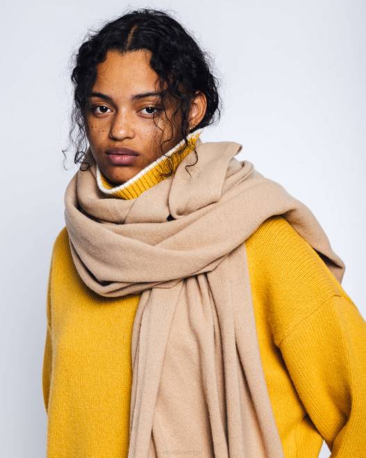 INUIKII kvinnor oversized ullscarf F4NR310 Tillbehör beige