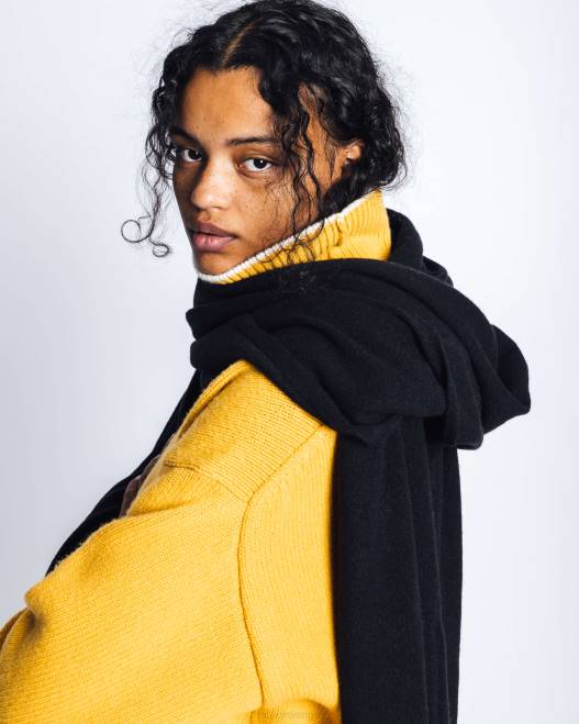 INUIKII kvinnor oversized ullscarf F4NR311 Tillbehör svart